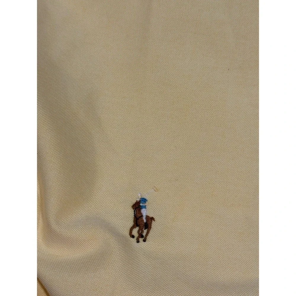 NWT Polo Ralph Lauren Classic Fit Shirt Yellow Men's 17.5‎
